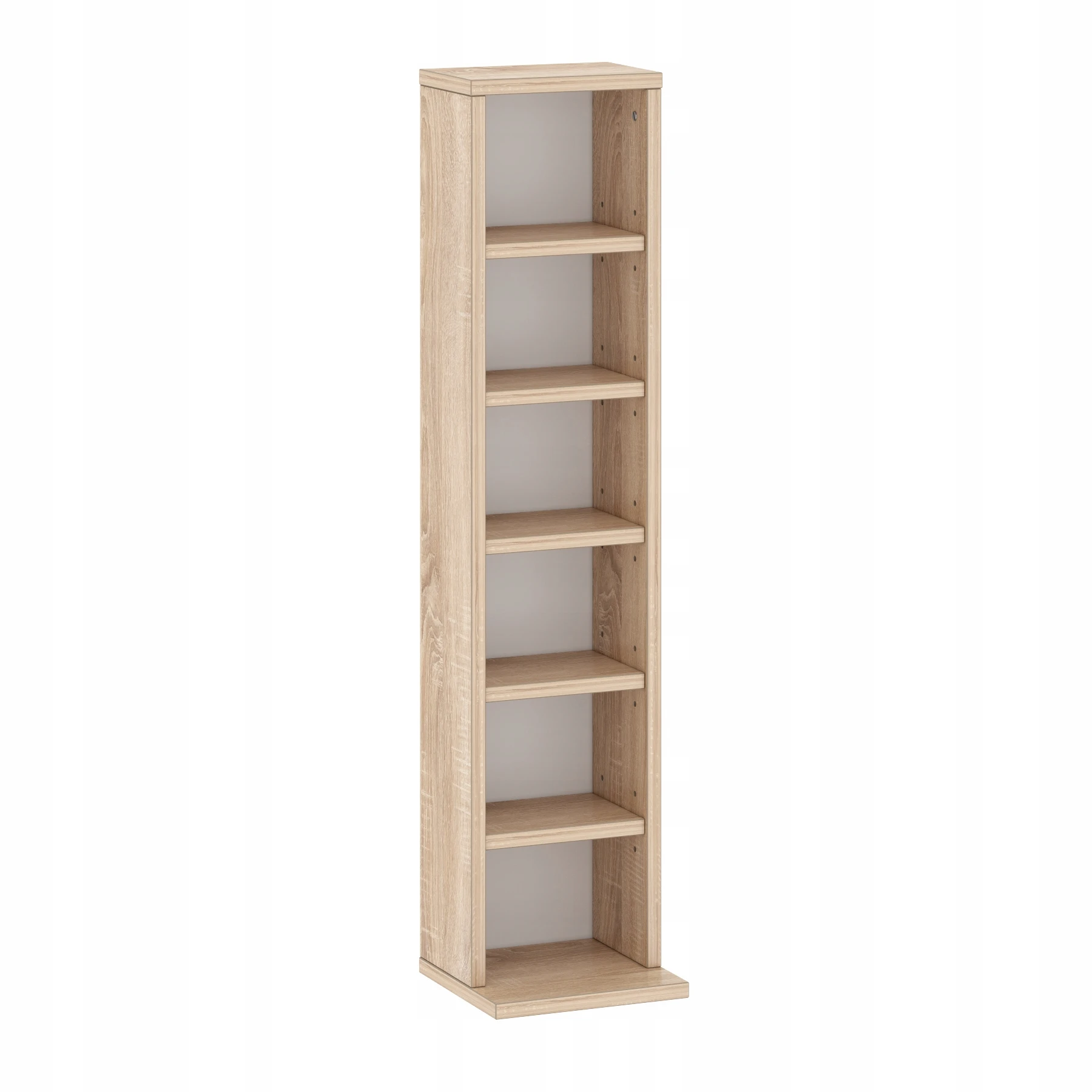 Target Home CD/DVD stovas, 92 cm, reguliuojamo aukščio lentynos, Sonoma aprašymas - Prekės nuotrauka