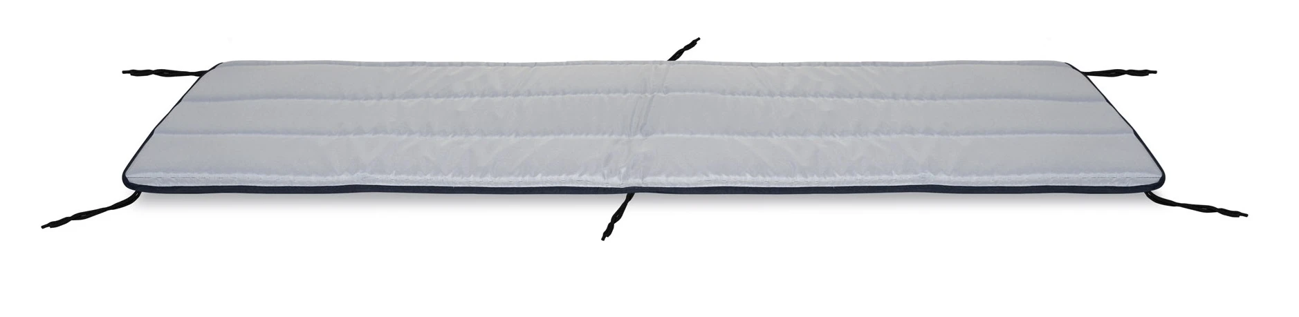Aio Factory Dygsniuotas putplasčio gulto pagalvėlė, 165x50 cm, tamsiai pilka aprašymas - Prekės nuotrauka