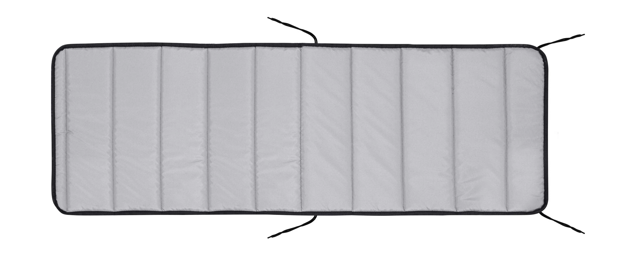 Aio Factory Dygsniuotas putplasčio gulto pagalvėlė, 190x60 cm, tamsiai pilka aprašymas - Prekės nuotrauka