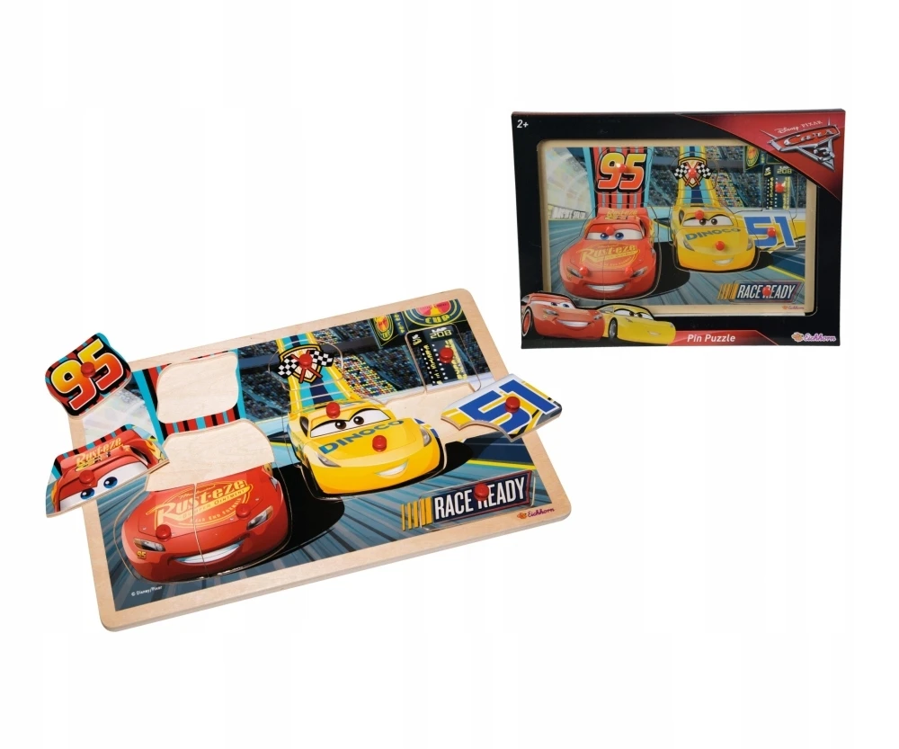 Clementoni Medinė dėlionė Disney Cars 3 30x20 aprašymas - Prekės nuotrauka