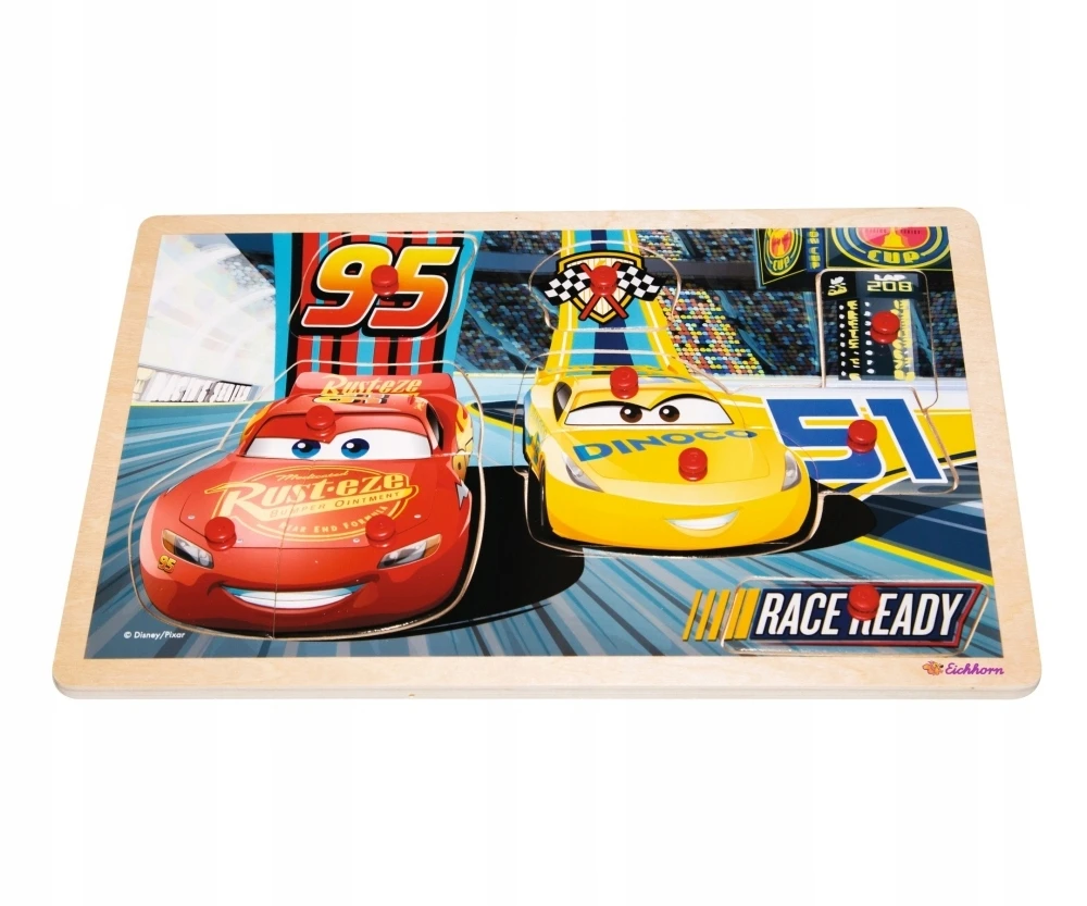 Clementoni Medinė dėlionė Disney Cars 3 30x20 aprašymas - Prekės nuotrauka