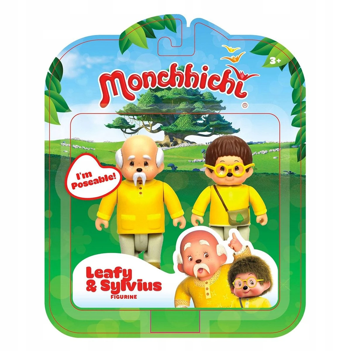 MONCHHICHI Feuillu ir Sylvus figūrėlės 2pak 8cm aprašymas - Prekės nuotrauka