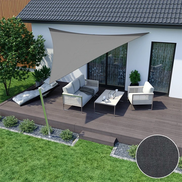 Aio Factory Saulės skėtis, vandeniui atsparus, nailono, 3x3x3m, pilkas aprašymas - Prekės nuotrauka