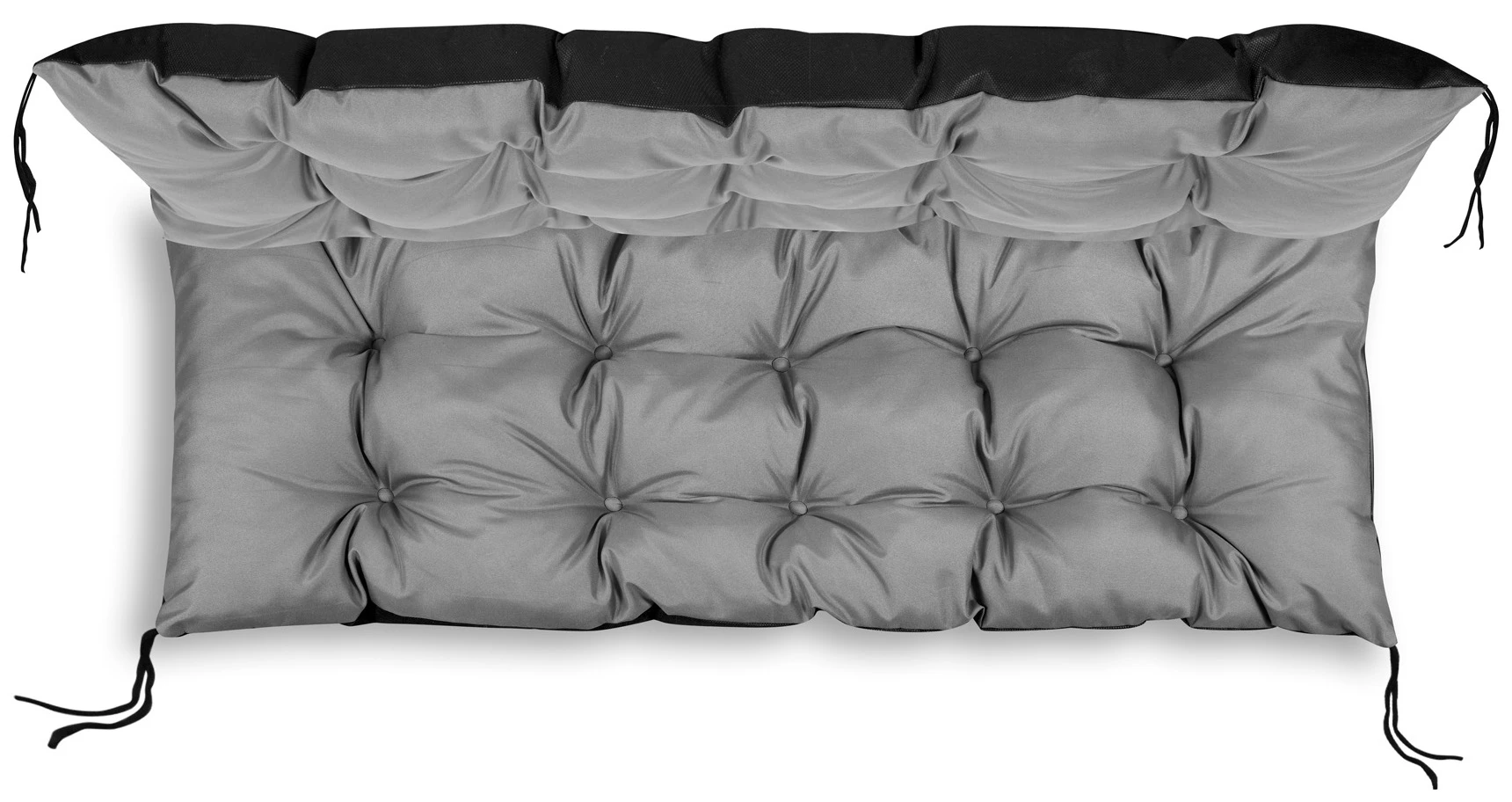 Aio Factory Sodo pagalvėlė 120x40 cm palečių suoliukui, vandeniui atspari, pilka aprašymas - Prekės nuotrauka