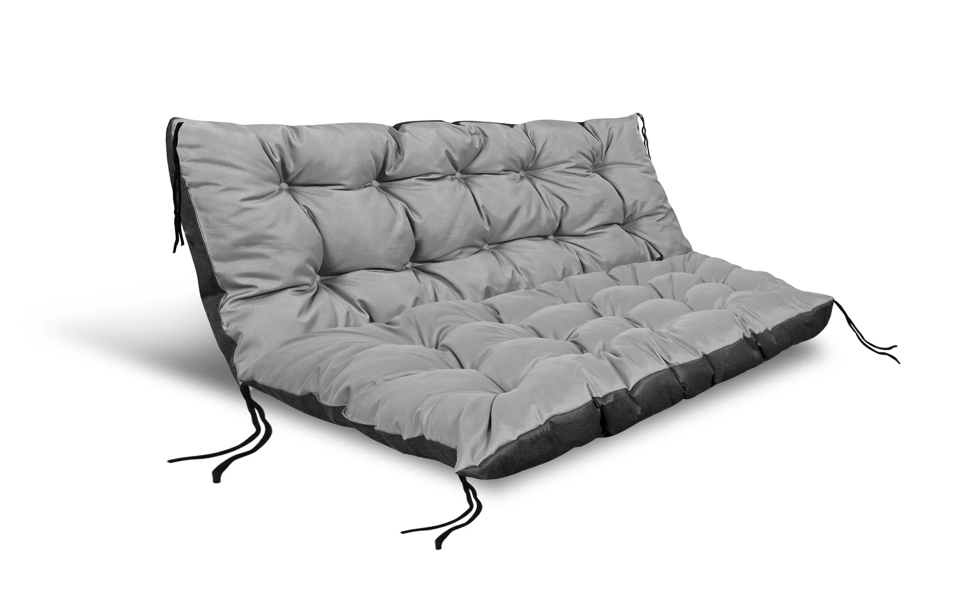Aio Factory Sodo pagalvėlė 120x80 cm palečių suoliukui, vandeniui atspari, pilka aprašymas - Prekės nuotrauka