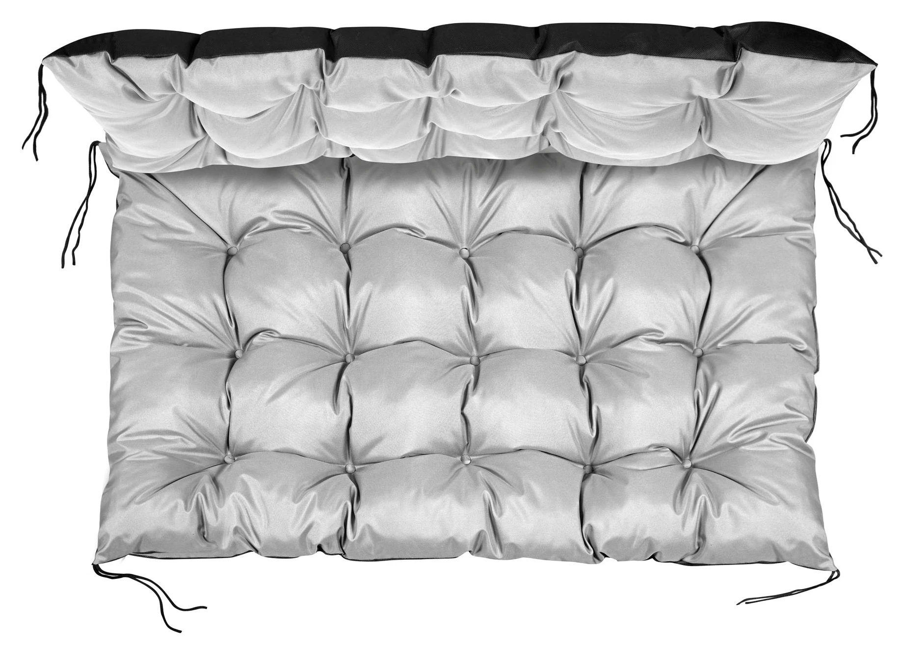 Aio Factory Sodo pagalvėlė 120x80 cm palečių suoliukui, vandeniui atspari, šviesiai pilka aprašymas - Prekės nuotrauka