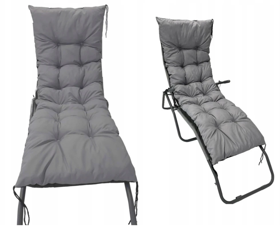 Aio Factory Sodo pagalvėlė 180x50 cm gultui, sūpynėms, suoliukui, vandeniui atspari, pilka aprašymas - Prekės nuotrauka