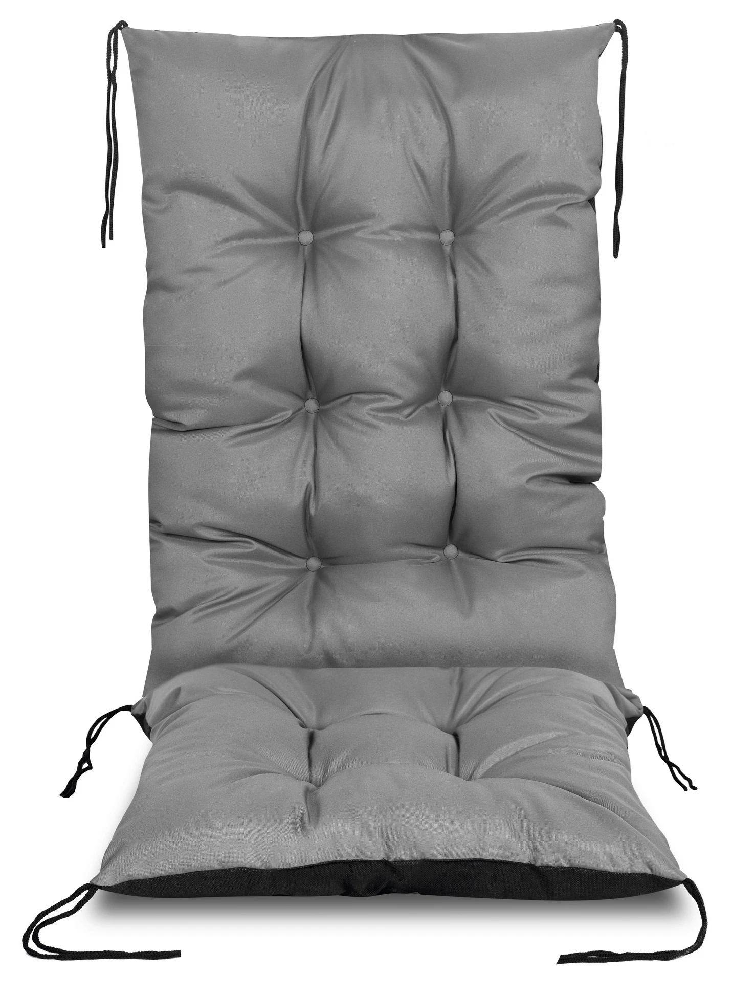 Aio Factory Sodo pagalvėlė 50x50x80 cm, atspari vandeniui, pilka, kėdei aprašymas - Prekės nuotrauka