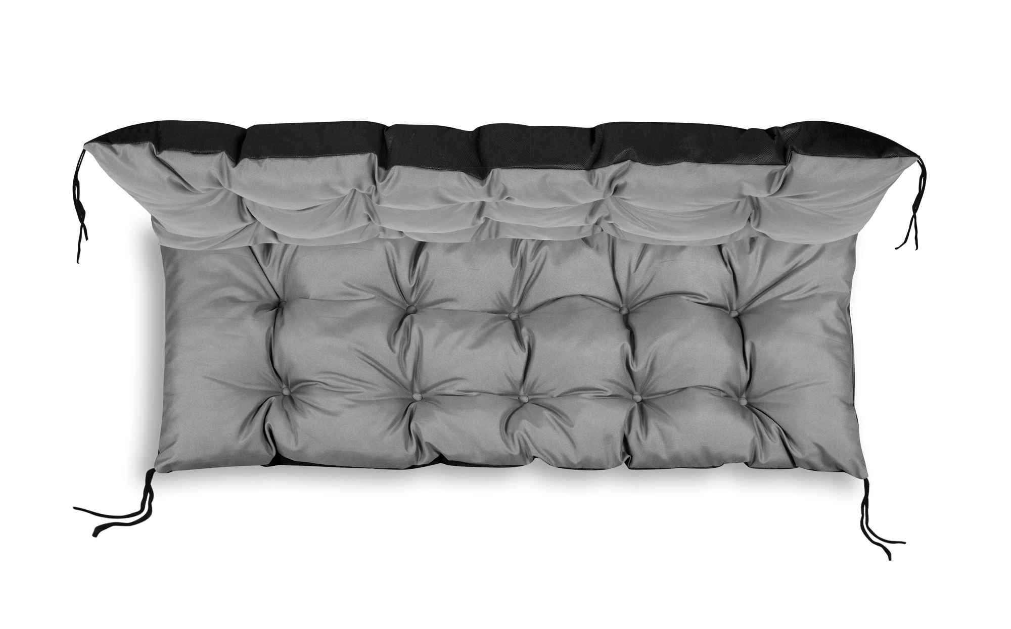 Aio Factory Sodo pagalvėlių komplektas 120/80 cm + 120/40 cm palečių suoliukui, atsparus vandeniui, pilkas aprašymas - Prekės nuotrauka