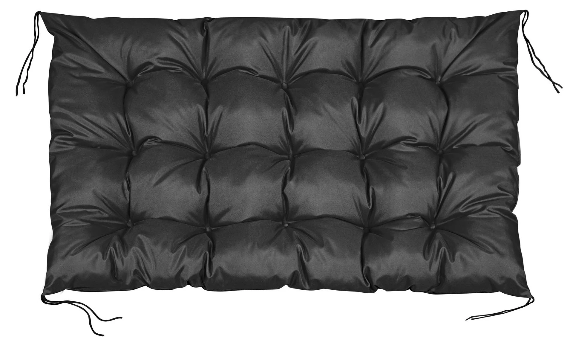 Aio Factory Sodo pagalvėlių komplektas 120/80 cm + 120/40 cm palečių suoliukui, atsparus vandeniui, juodas aprašymas - Prekės nuotrauka