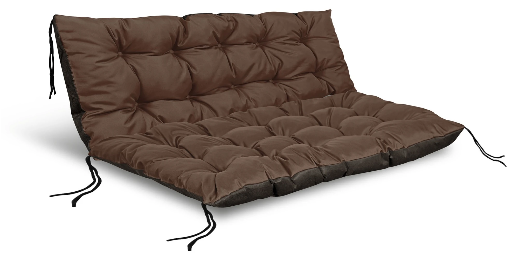 Aio Factory Sodo pagalvėlių komplektas 120/80 cm + 120/40 cm suoliukams, atsparus vandeniui, rudas aprašymas - Prekės nuotrauka