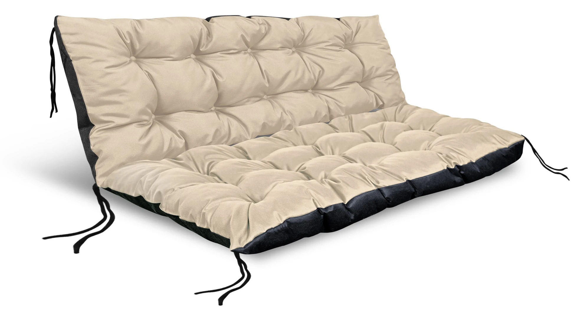 Aio Factory Sodo pagalvėlių komplektas 120/80 cm + 120/40 cm suoliukams, padėklams, vandeniui atsparus, smėlio spalvos aprašymas - Prekės nuotrauka