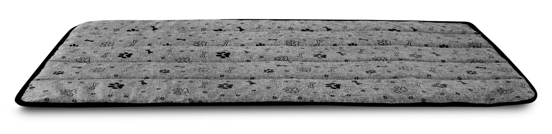 Aio Factory Šuns guolio kilimėlis 120x80 cm, vandeniui atsparus, kaulams, juodas aprašymas - Prekės nuotrauka