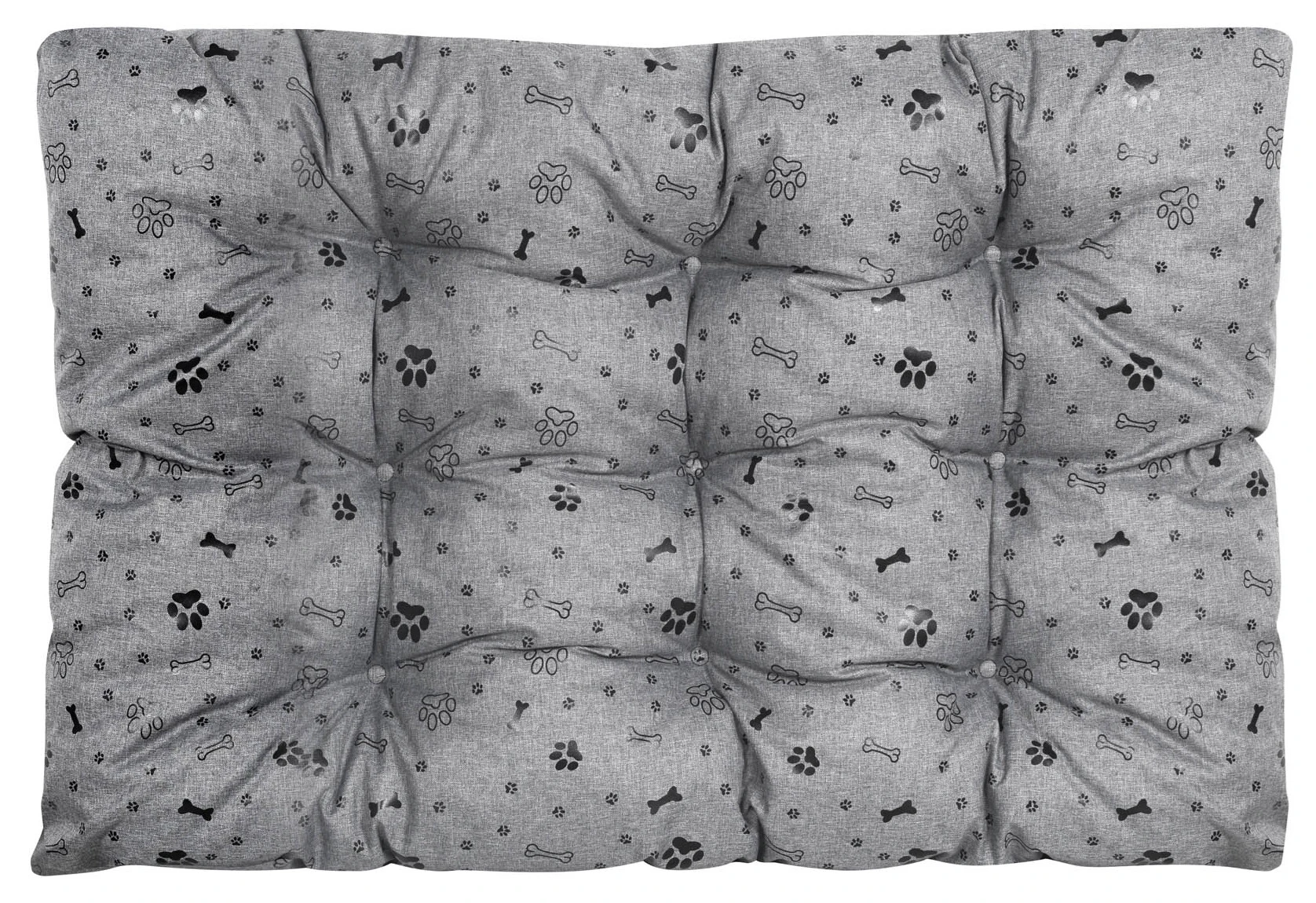 Aio Factory Šuns guolio pagalvėlė PRESTIGE 120x80 cm, vandeniui atspari, kaulai, juoda aprašymas - Prekės nuotrauka
