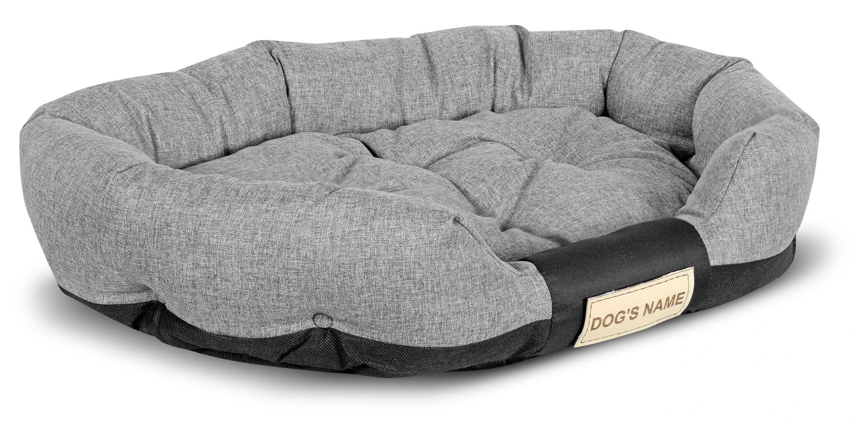 Aio Factory Šuns guolis 100x75 cm, personalizuotas, vandeniui atsparus, pilkas aprašymas - Prekės nuotrauka