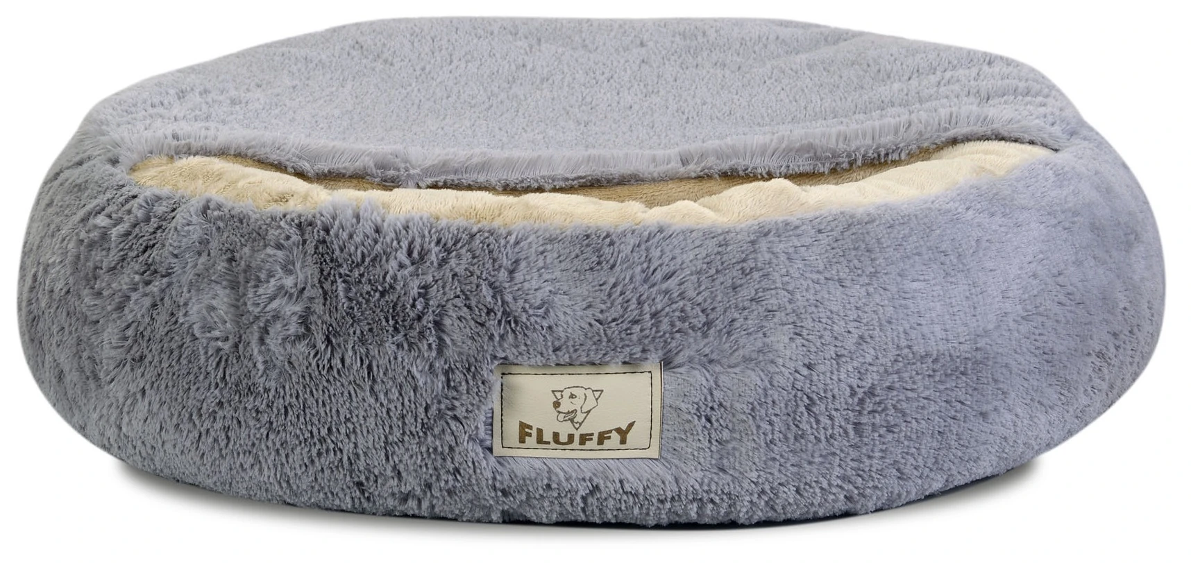 Aio Factory Šuns guolis FLUFFY 70 cm šviesiai pilkas aprašymas - Prekės nuotrauka