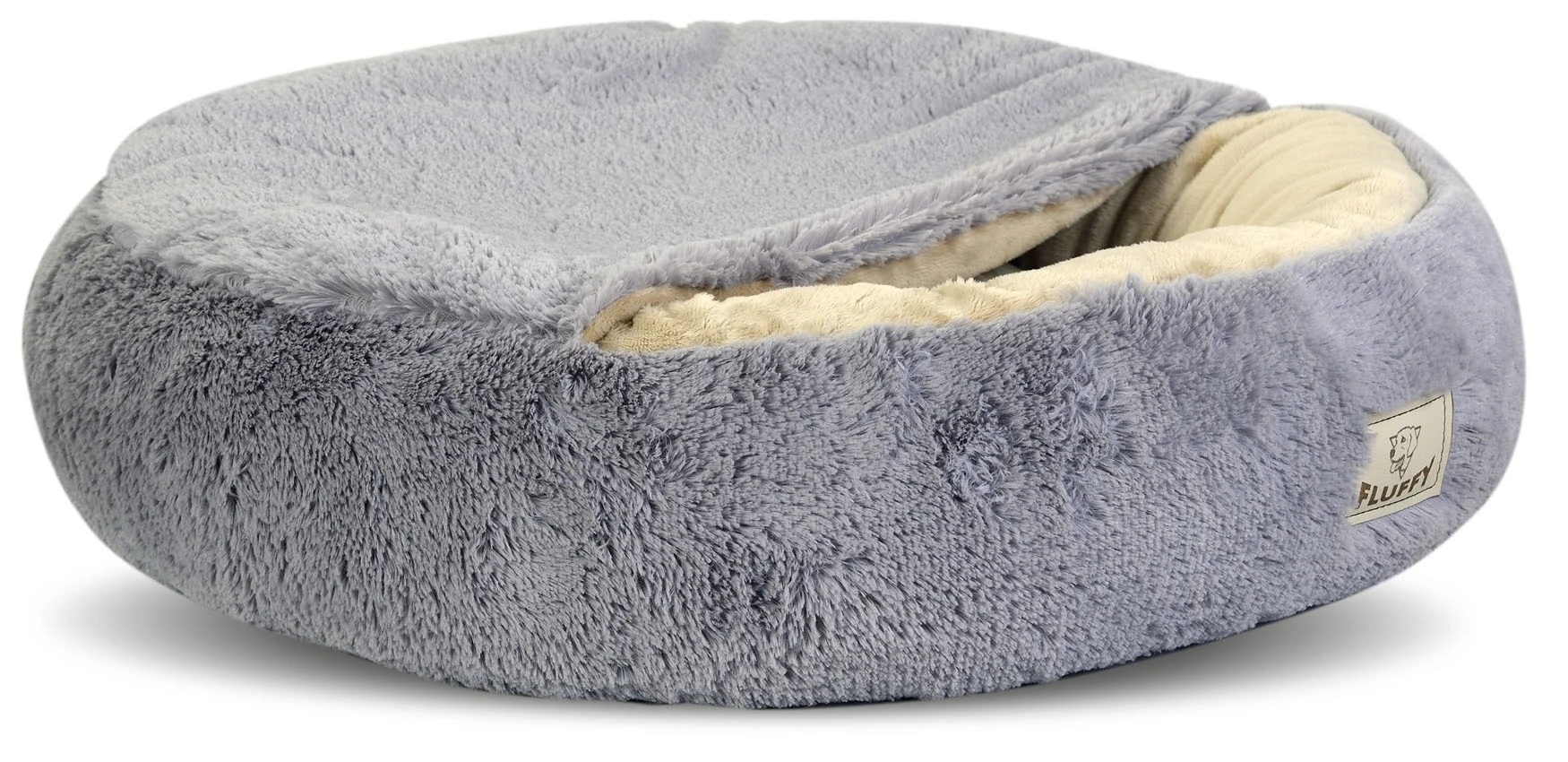 Aio Factory Šuns guolis FLUFFY 70 cm šviesiai pilkas aprašymas - Prekės nuotrauka