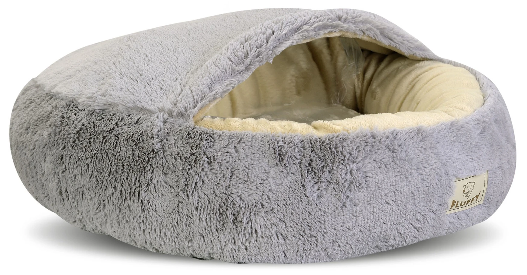 Aio Factory Šuns guolis FLUFFY 70 cm šviesiai pilkas aprašymas - Prekės nuotrauka