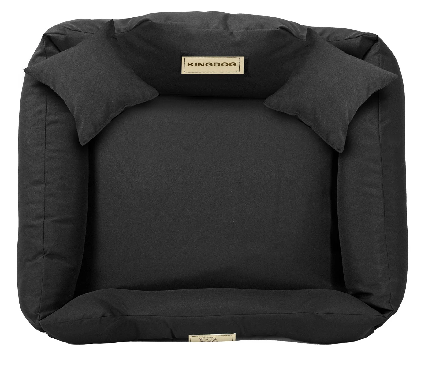 Aio Factory Šuns guolis KINGDOG MM43 100x75 cm, nuimamas, personalizuotas, neslystantis, juodas aprašymas - Prekės nuotrauka