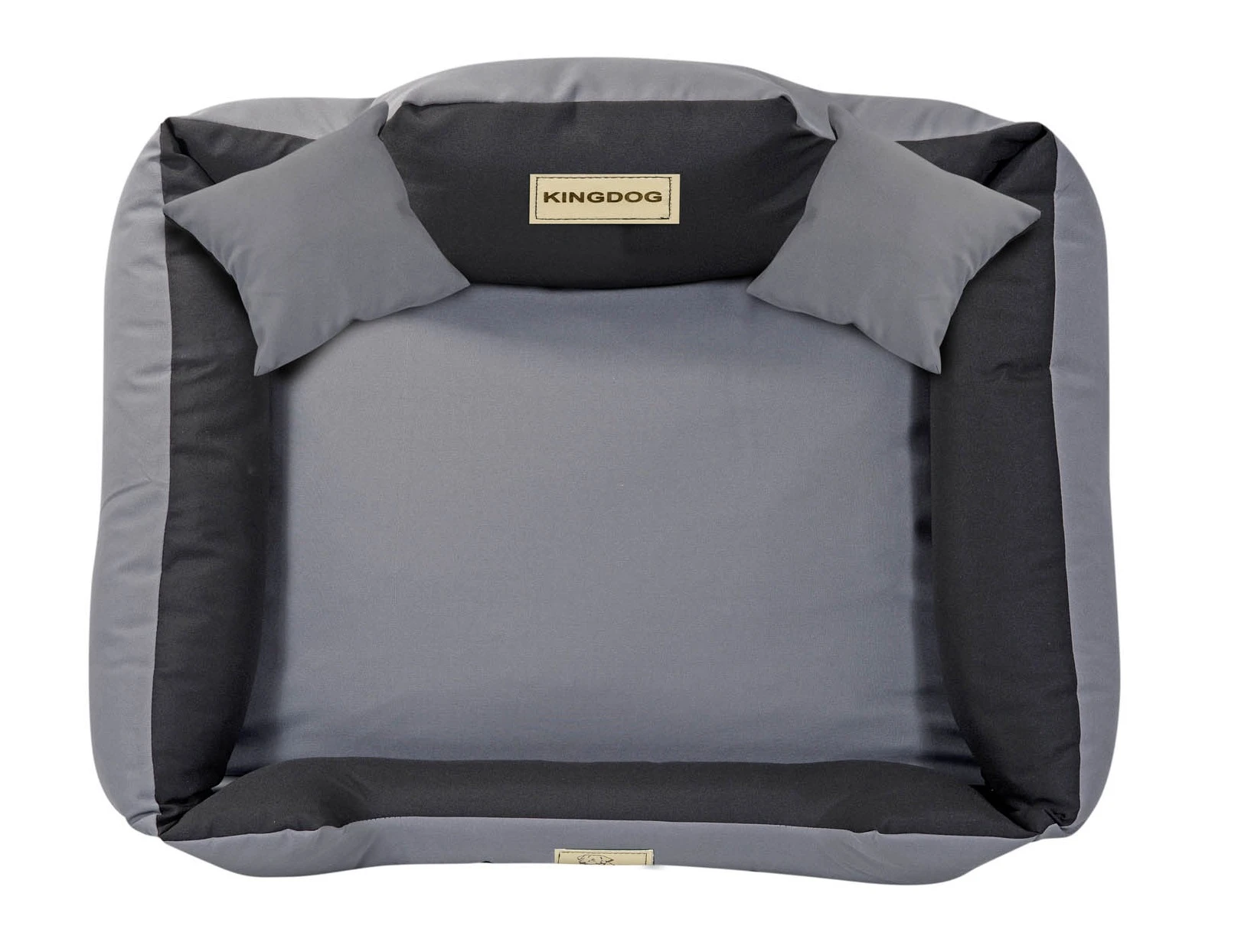 Aio Factory Šuns guolis KINGDOG MM43 75x65 cm, nuimamas, personalizuotas, neslystantis, tamsiai pilkas aprašymas - Prekės nuotrauka