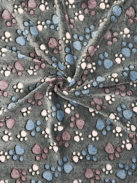 Aio Factory Vilnonė antklodė 70x50 cm, letenėlės tamsios aprašymas - Prekės nuotrauka