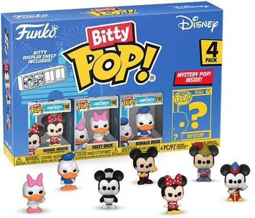 FUNKO Bitty POP! Figūrėlių rinkinys: Disney, ~3 cm (4 vnt.)