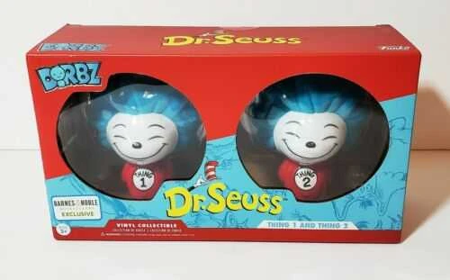FUNKO DORBZ Dr. Seuss daiktas 1 ir daiktas 2 flocked 2pak