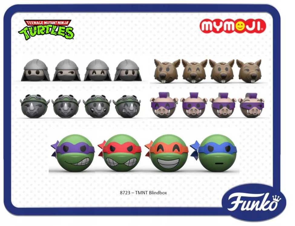Funko MYMOJI TMNT Ninja Turtles maišeliai 6 cm