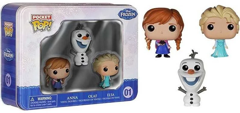 Funko Pocket POP! Ledo šalis Elsa Anna Olaf 3 vnt. pakuotė