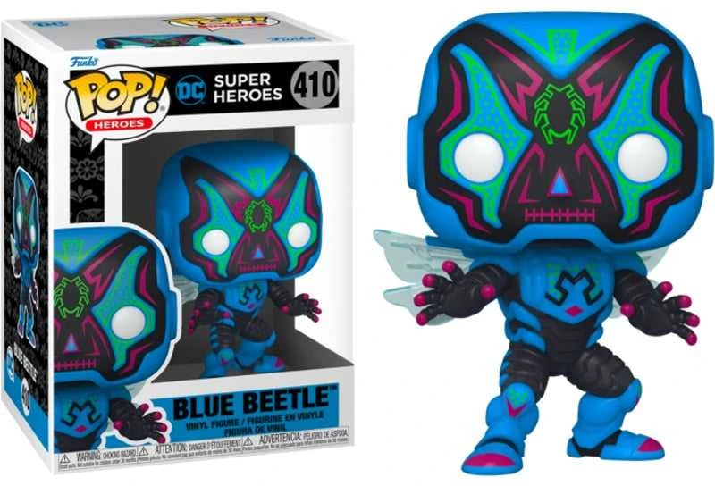 Funko POP! Herojai: DC Super Heroes – Mėlyna Beetle (Dia De Los Muertos) vinilo figūrėlė