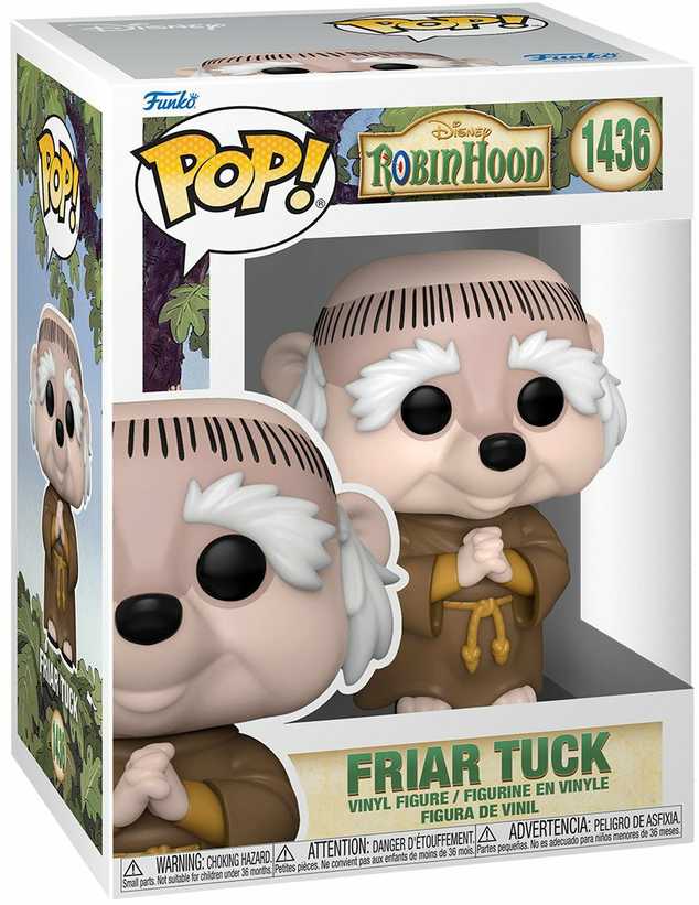 FUNKO POP! Vinilinė figūrėlė: Disney Robin Hood - Friar Tuck, 9 cm aprašymas - Prekės nuotrauka