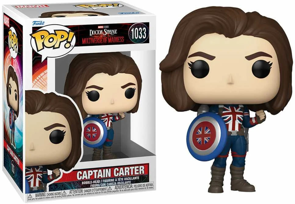 FUNKO POP! Vinilinė figūrėlė: Doctor Strange in the Multiverse of Madness: Kapitonė Carter