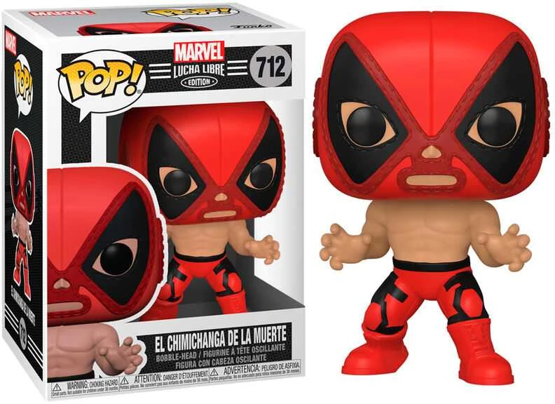 FUNKO POP! Vinilinė figūrėlė: Marvel: Luchadores - Deadpool