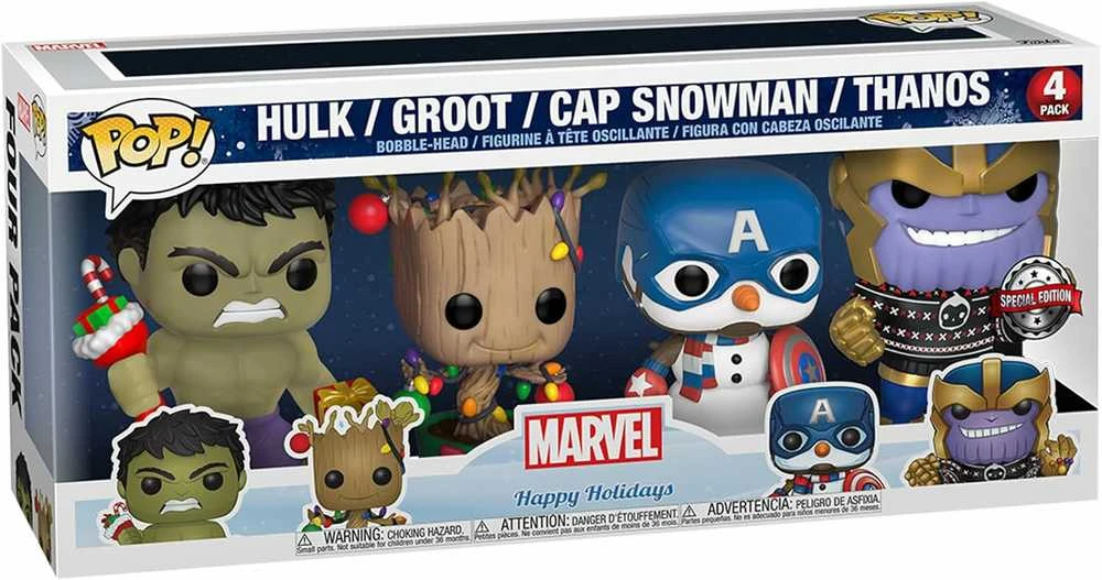 Kepurė Proxy Funko! POP - 4-PACK EXCL Marvel Holiday