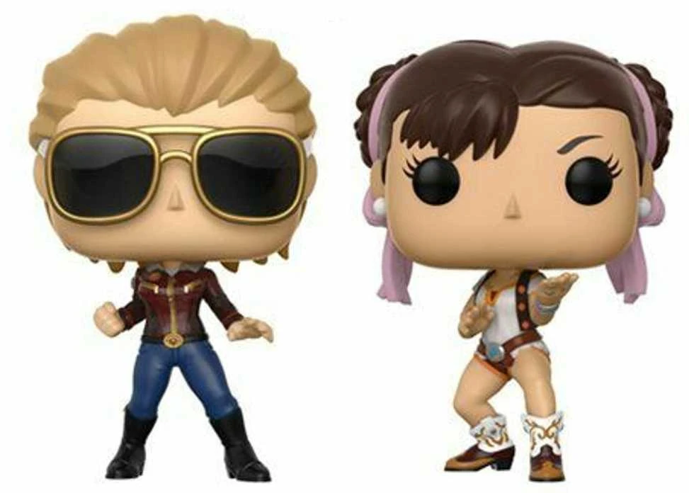 Funko POP! Marvel Kapitonas Marvel prieš Chun-Li 2 pakuotės