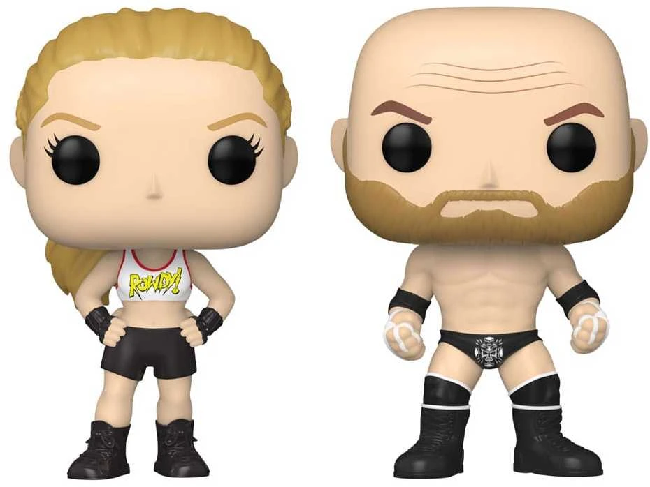 Funko POP! WWE Triple H ir Ronda Rousey figūrėlės (2 vnt. pakuotėje)