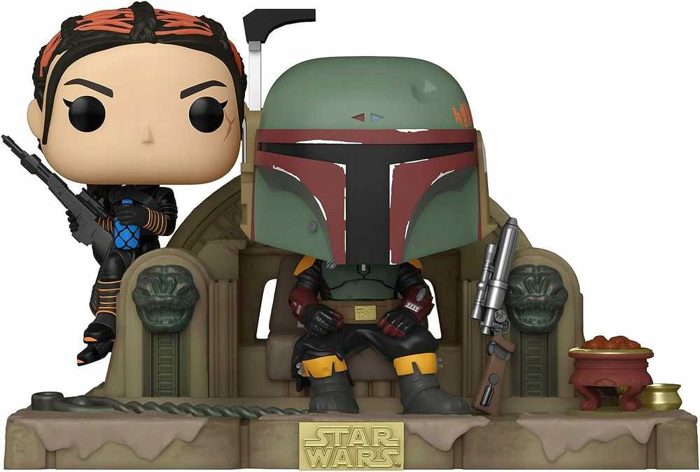 Funko POP! Žvaigždžių karai: Mandalorietis - Boba Fett ir Fennec ant sosto