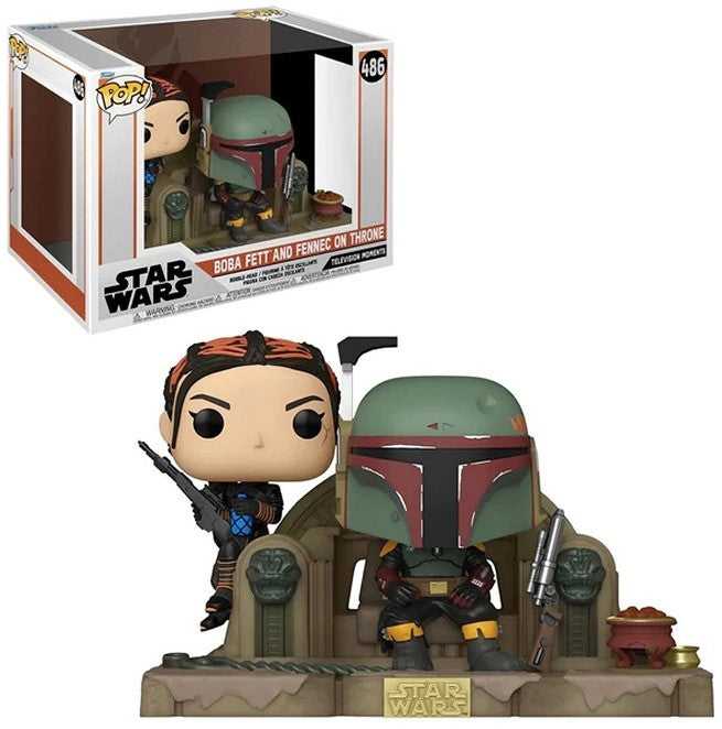 Funko POP! Žvaigždžių karai: Mandalorietis - Boba Fett ir Fennec ant sosto