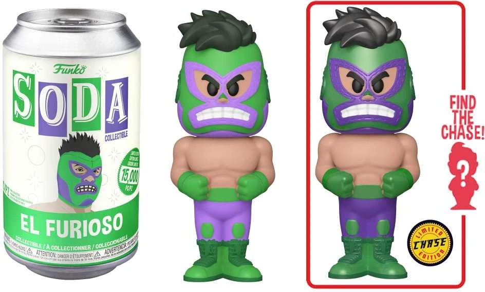 Funko Soda Luchadores El Furioso Hulk skarda