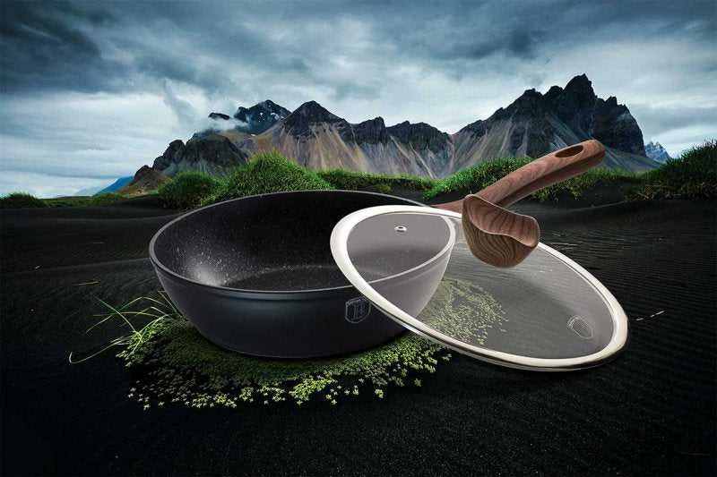 Gili keptuvė Berlinger Haus Ebony BH-1718, 24 cm, su dangčiu