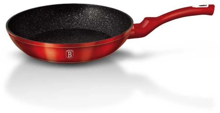 Granitinė keptuvė 24 cm BERLINGER HAUS Raudonas METALLIC LINE BH-1252