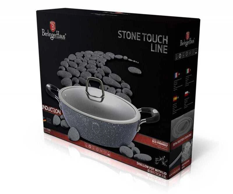 GRANITINIS PUODAS BERLINGER HAUS 28cm BH-1158 STONE TOUCH