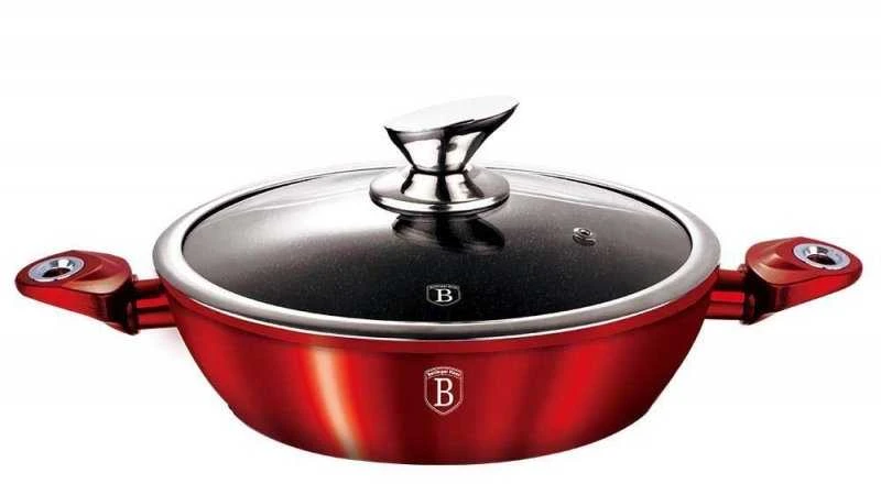 PUODAS 3,8L 28CM BERLINGER HAUS METALLIC BURGUNDY LINE BH-1263