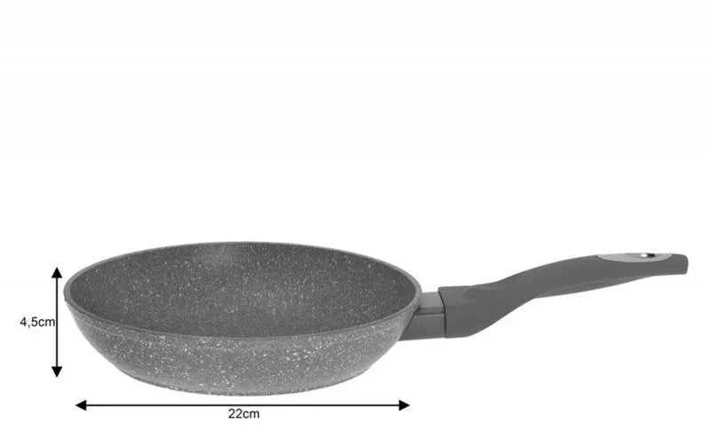 Klausberg KB-7308 patvari granito danga dengta keptuvė 22 cm