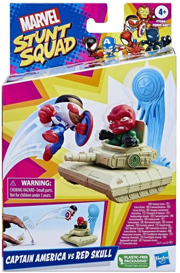 Hasbro veiksmo figūros herojai prieš piktadarius, kapitonas Amerika ir Raudonės kaukolė