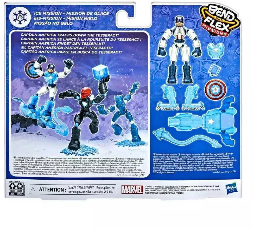 Hasbro Marvel Avengers Kapitonas Amerika Ledo misija