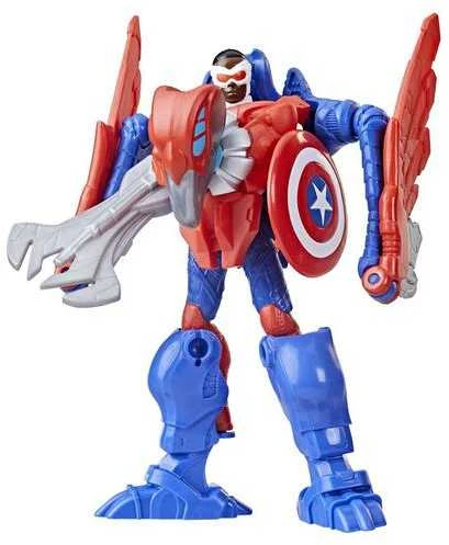 "Hasbro Mech Strike Mechasaurus" Kapitonas Amerika, 2 vnt. figūrėlių pakuotė