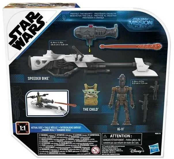 Hasbro Star Wars Mission Fleet greitaeigis motociklas, 5 vnt. pakuotėje