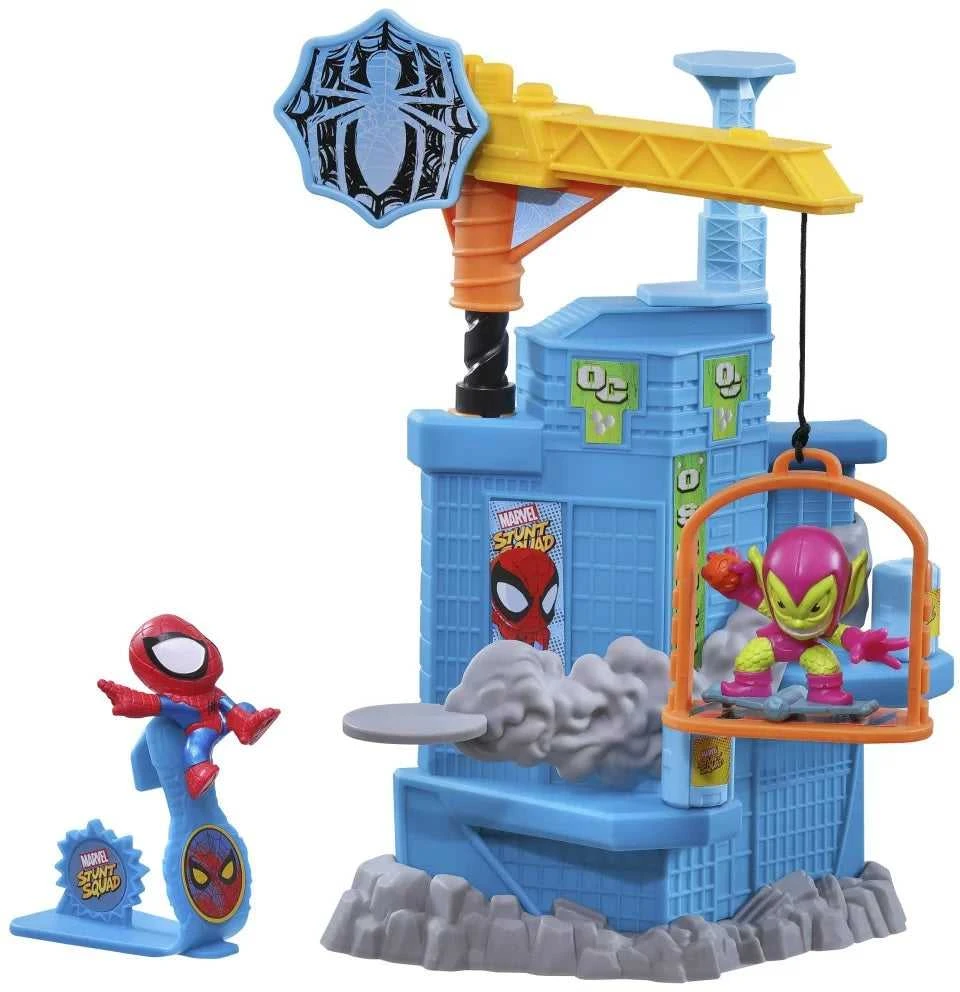 "Hasbro Stunt Squad" figūrėlės "Žmogus-voras prieš žaliąjį gobliną"