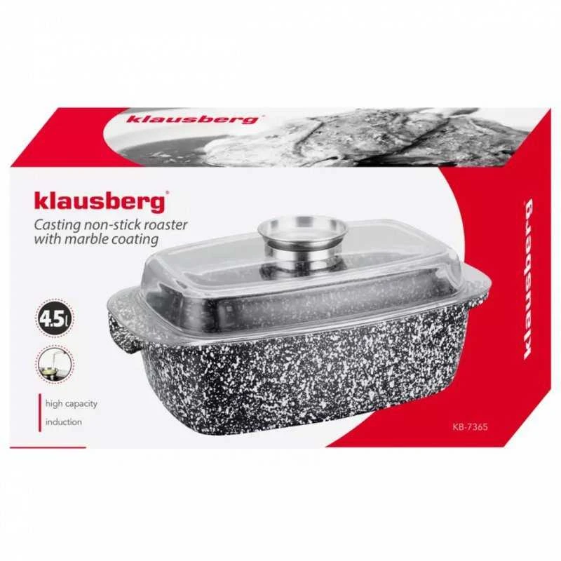 Klausberg KB-7365 keraminė neprideganti keptuvė su dangčiu